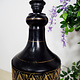 rient handgearbeitete Lacquerware Massiv Holz Flasche Lampe Lampenfuß Lampensockel aus Afghanistan Pakistan