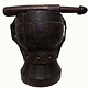 ANTIQUE NURISTANI WOODEN MORTAR  AND PESTLE No: A