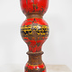 Antique handpainted stunning Vintage Lacquerware wooden oil lamp stand karosin lamp stand from Afghanistan / Pakistan No:19/C