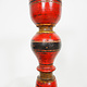 Antique handpainted stunning Vintage Lacquerware wooden oil lamp stand karosin lamp stand candle holder from Afghanistan / Pakistan No:19/E