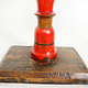 Antique handpainted stunning Vintage Lacquerware wooden oil lamp stand karosin lamp stand candle holder from Afghanistan / Pakistan No:19/F