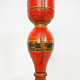 Antique handpainted stunning Vintage Lacquerware wooden oil lamp stand karosin lamp stand candle holder from Afghanistan / Pakistan No:19/H
