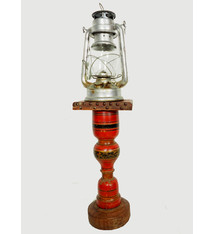 Antique Lacquerware Massiv Holz lampenständer  Nr: A