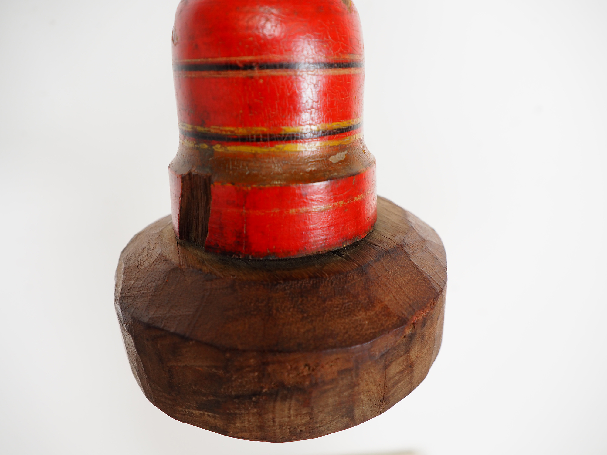 Antique Lacquerware Massiv Holz lampenständer  Nr: A