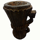 ANTIQUE NURISTANI WOODEN MORTAR  AND PESTLE No: D