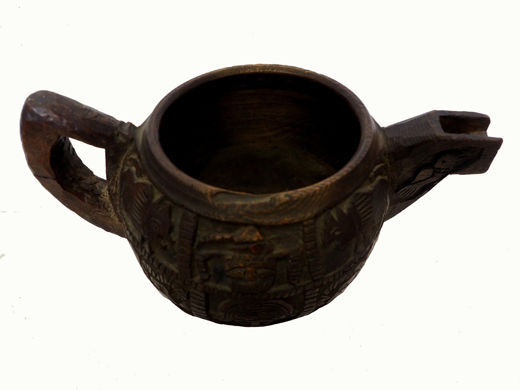 Antique wooden bowl  Nuristan Afghanistan No:19/3