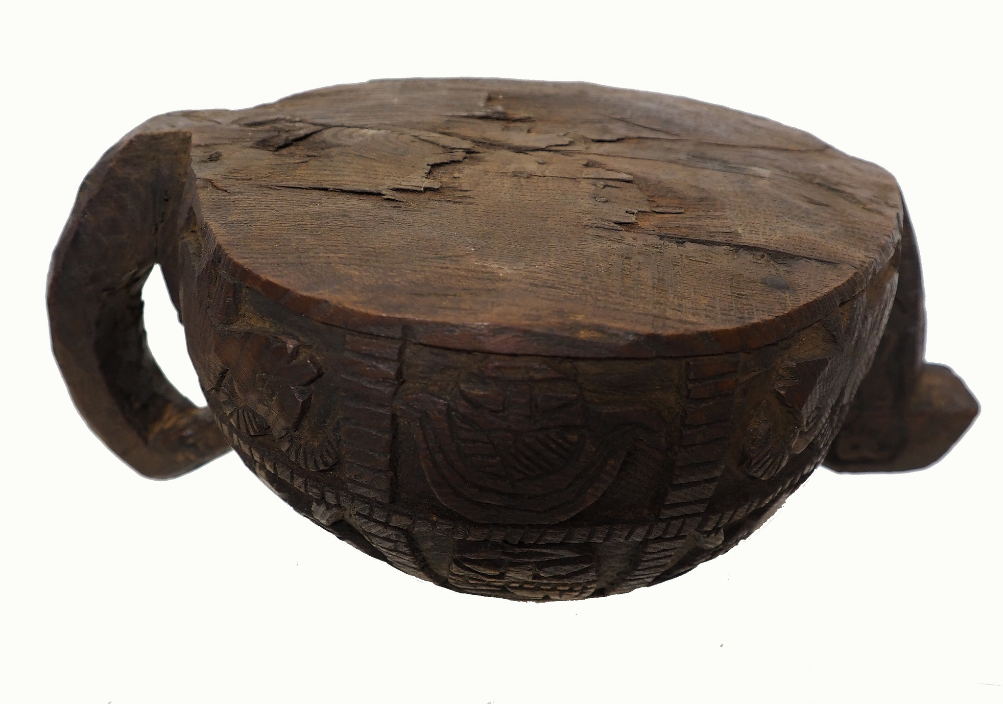 Antique wooden bowl  Nuristan Afghanistan No:19/3