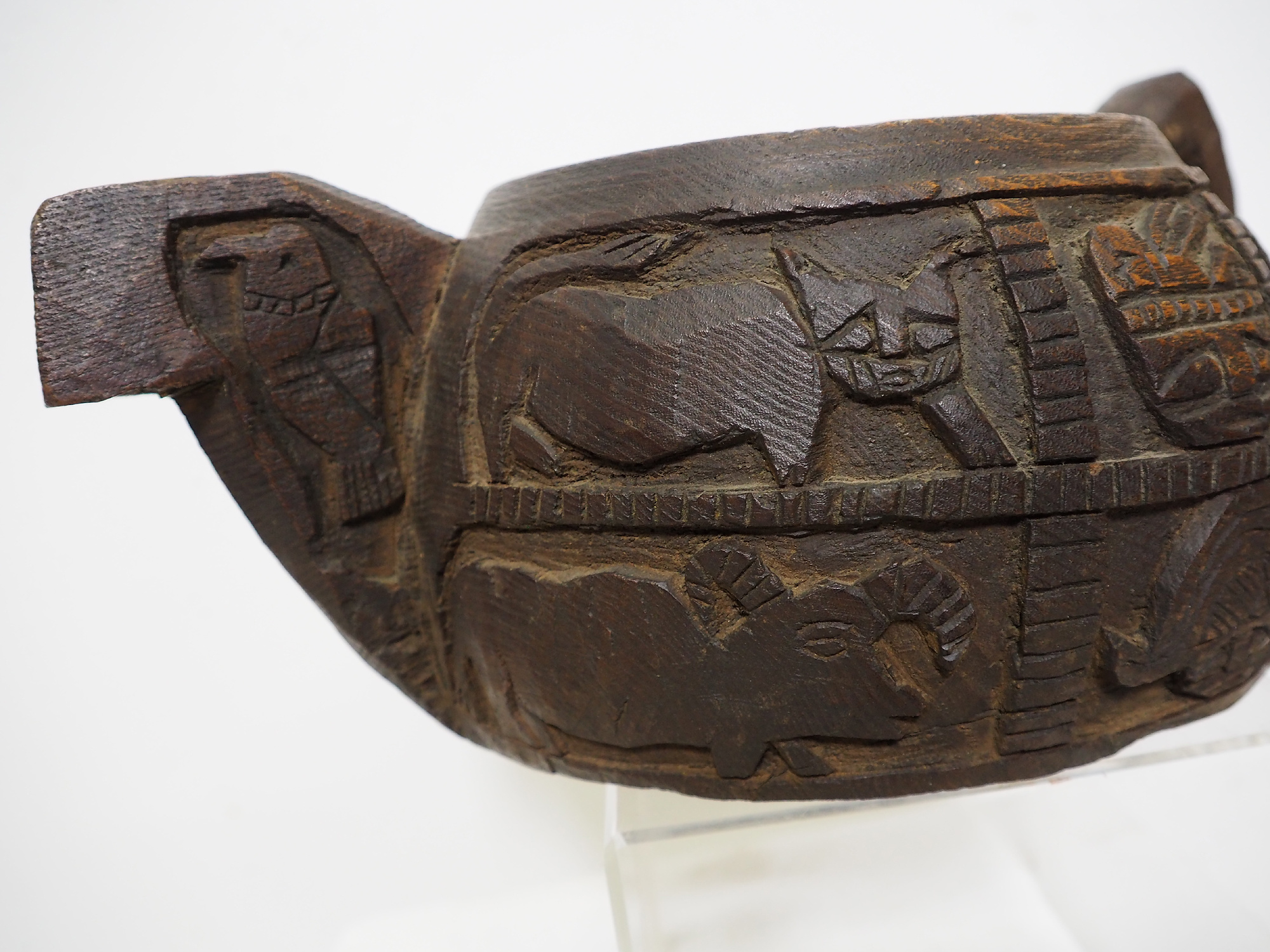 Antique wooden bowl  Nuristan Afghanistan No:19/3