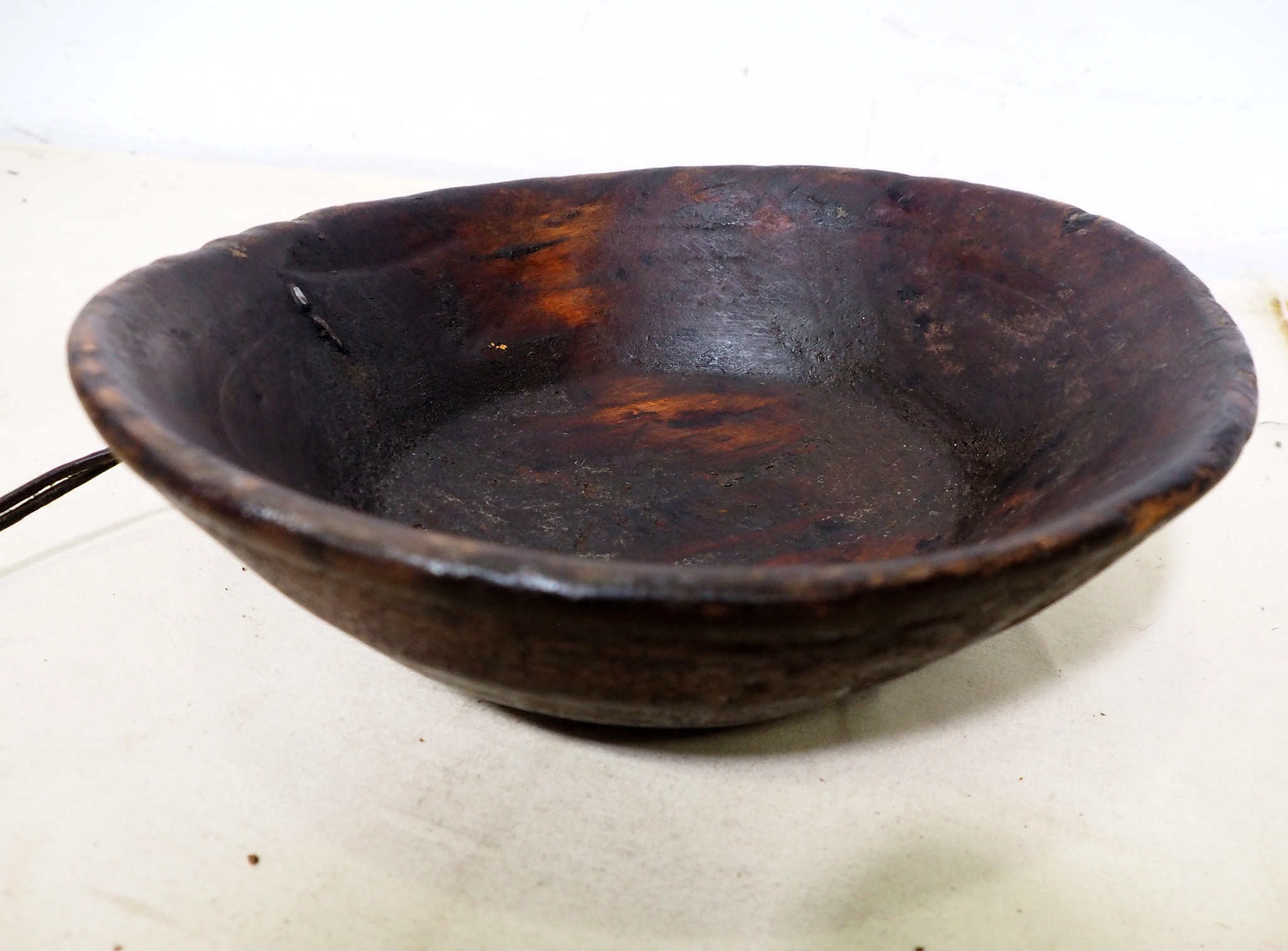Antique wooden measuring Bowl 1Nuristan Afghanistan