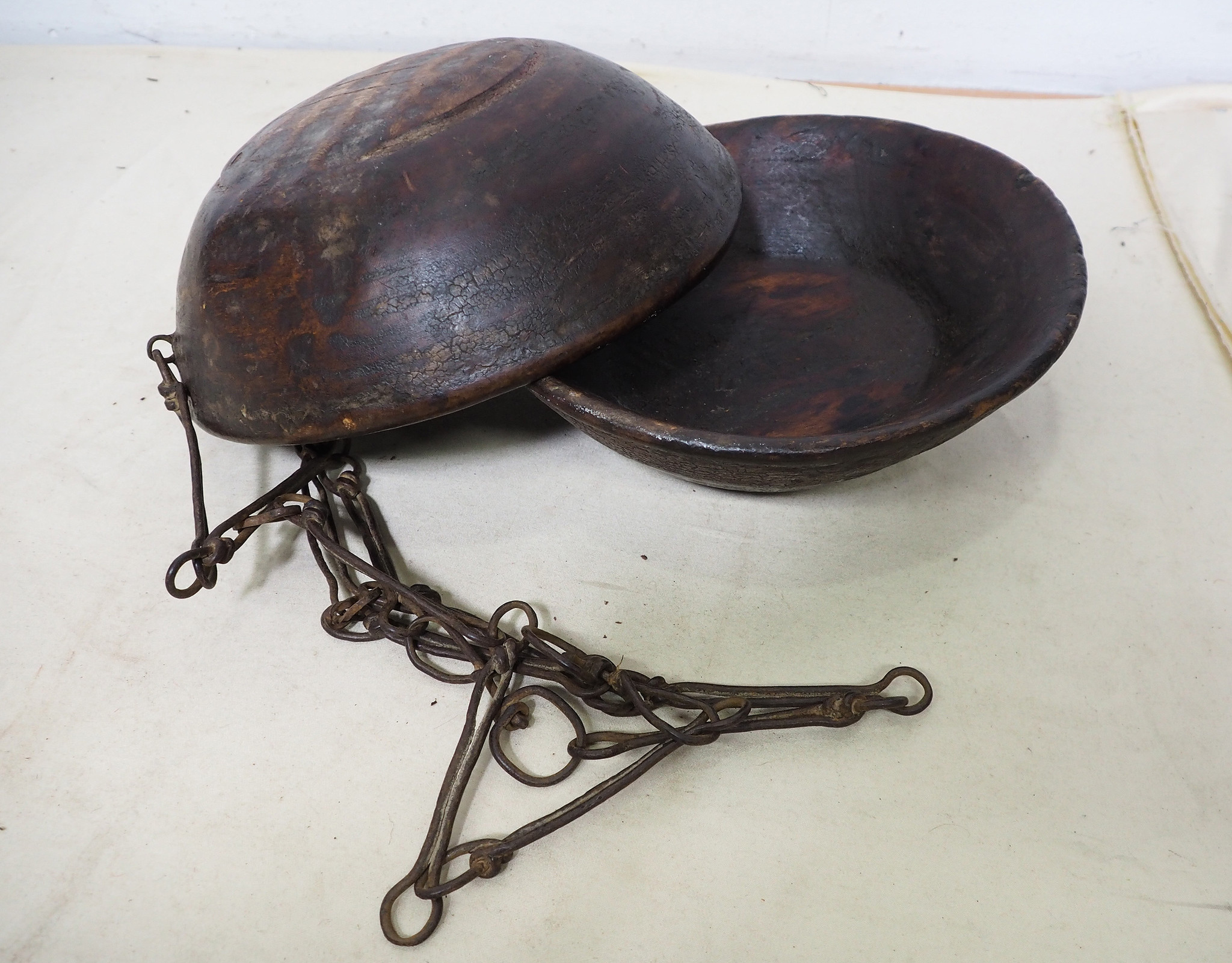 Antique wooden measuring Bowl 1Nuristan Afghanistan