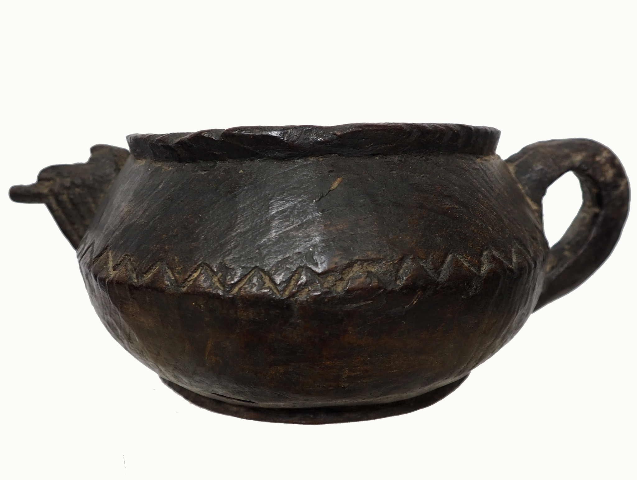 Antique wooden bowl  Nuristan Afghanistan No:19/1