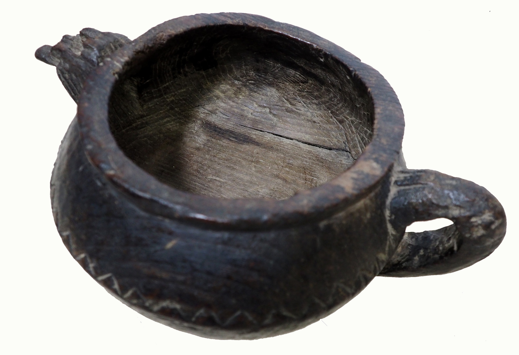 Antique wooden bowl  Nuristan Afghanistan No:19/1