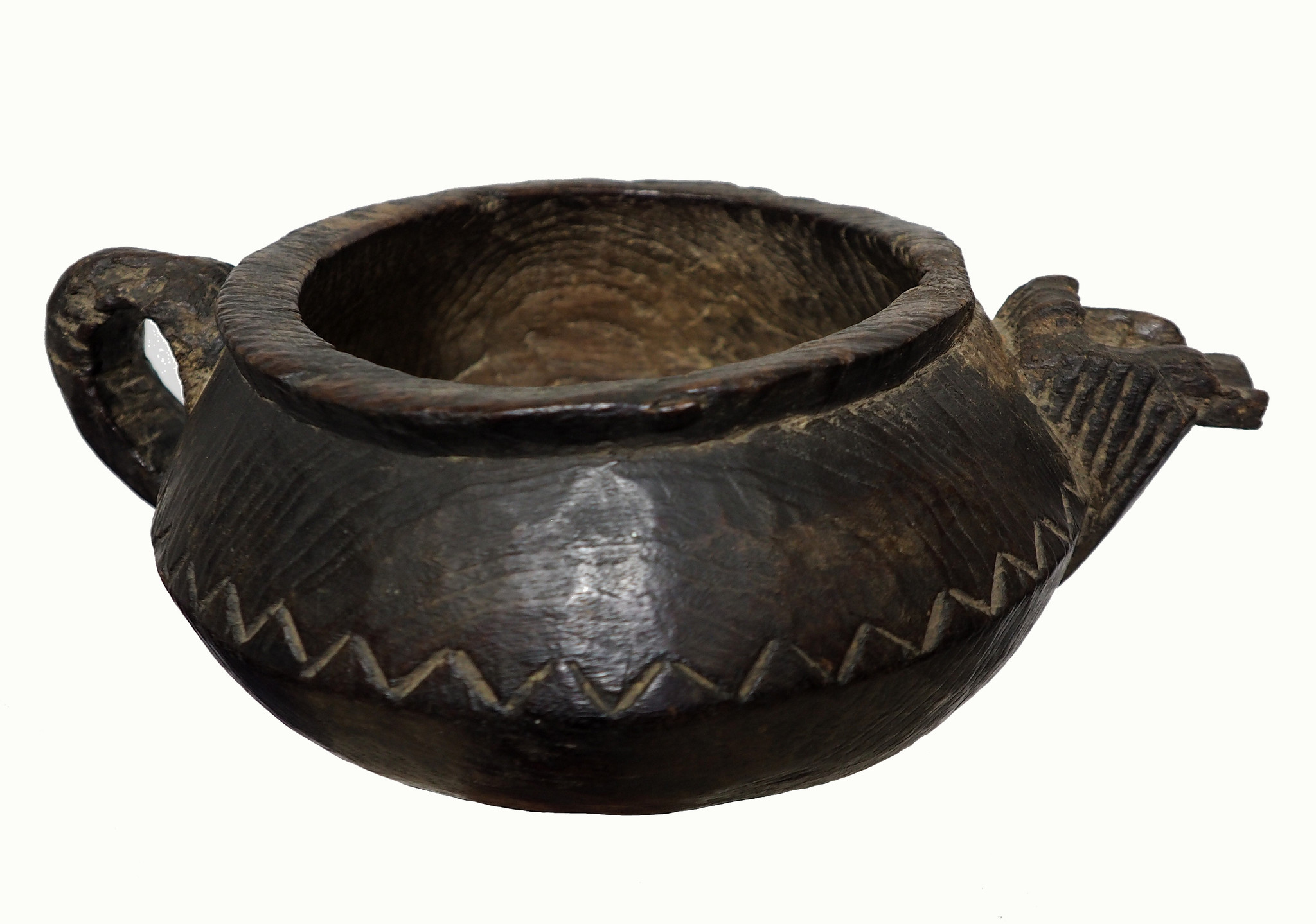 Antique wooden bowl  Nuristan Afghanistan No:19/1