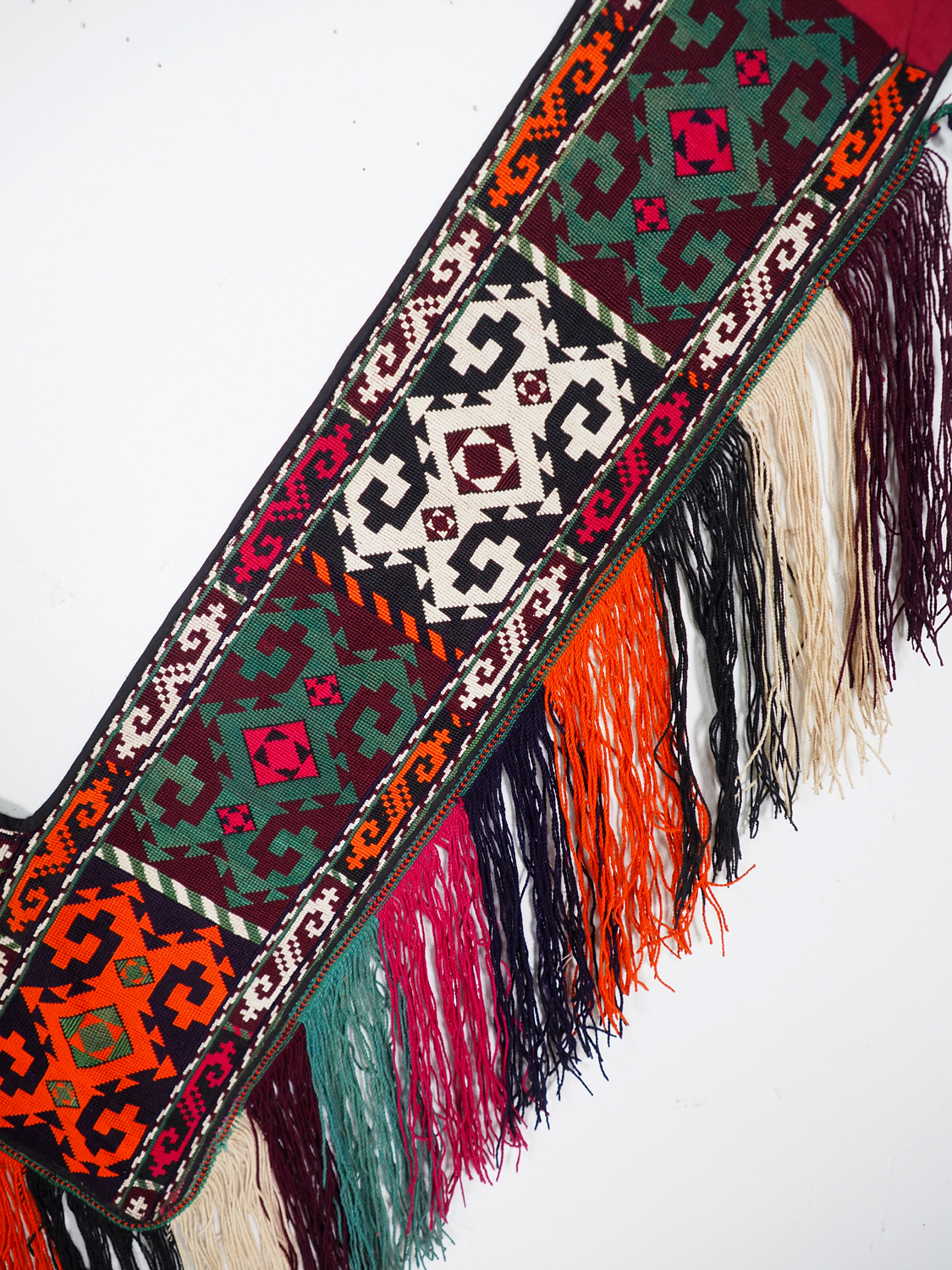 antik orient Usbek Nomaden Suzani Jurten Zierband saye-gosha aus Afghanistan Nr:19/Q