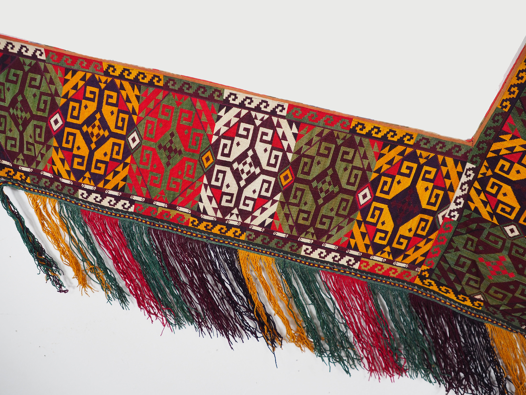 antik orient Usbek Nomaden Suzani Jurten Zierband saye-gosha aus Afghanistan Nr:19/U