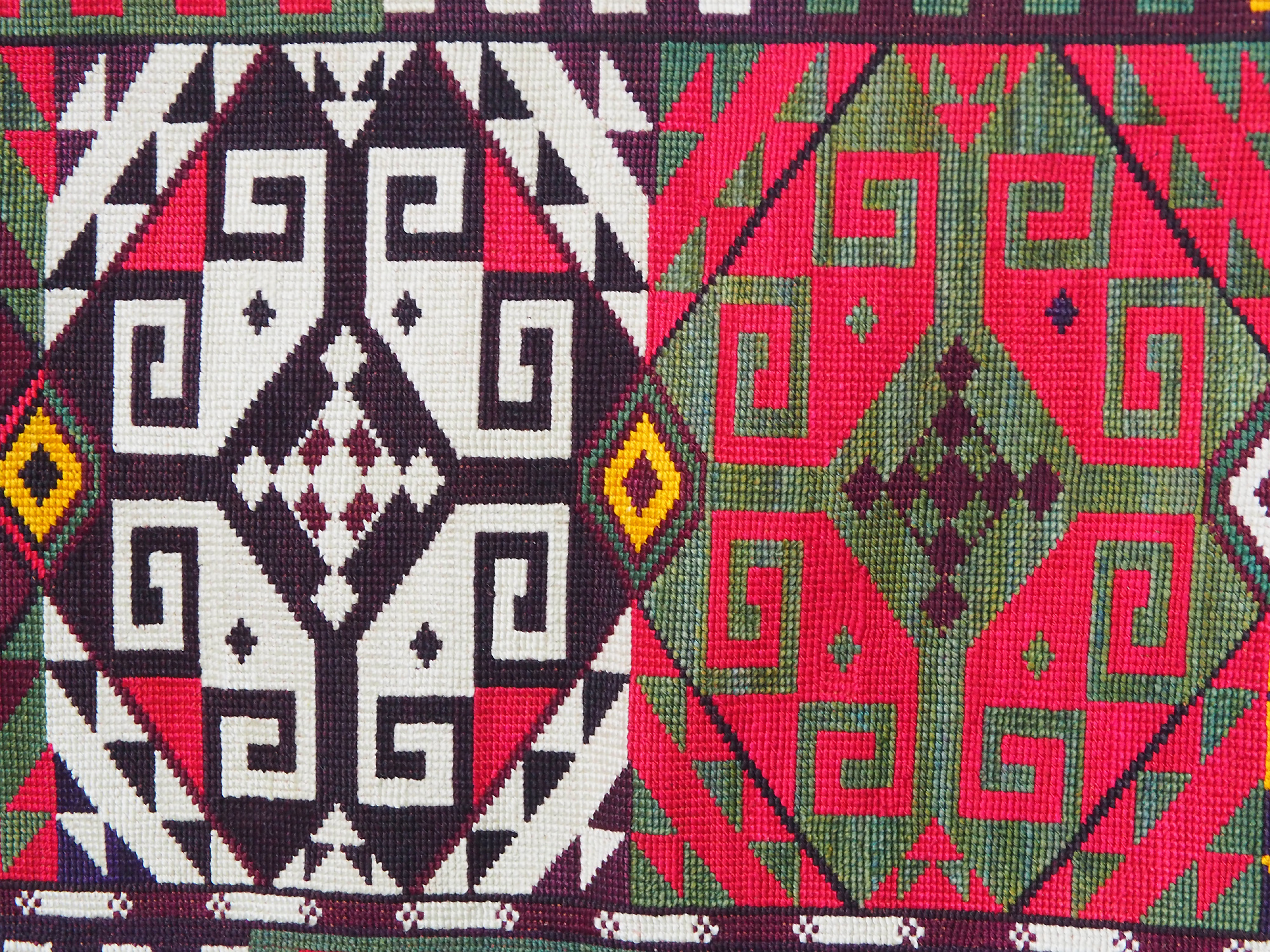 antik orient Usbek Nomaden Suzani Jurten Zierband saye-gosha aus Afghanistan Nr:19/U