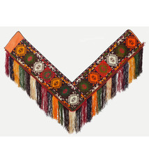 antik orient Usbek Nomaden Suzani Jurten Zierband saye-gosha aus Afghanistan Nr:19/Z