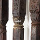 antique  orient solid hand-carved wooden Pillar column from Nuristan Afghanistan Pakistan  No-A