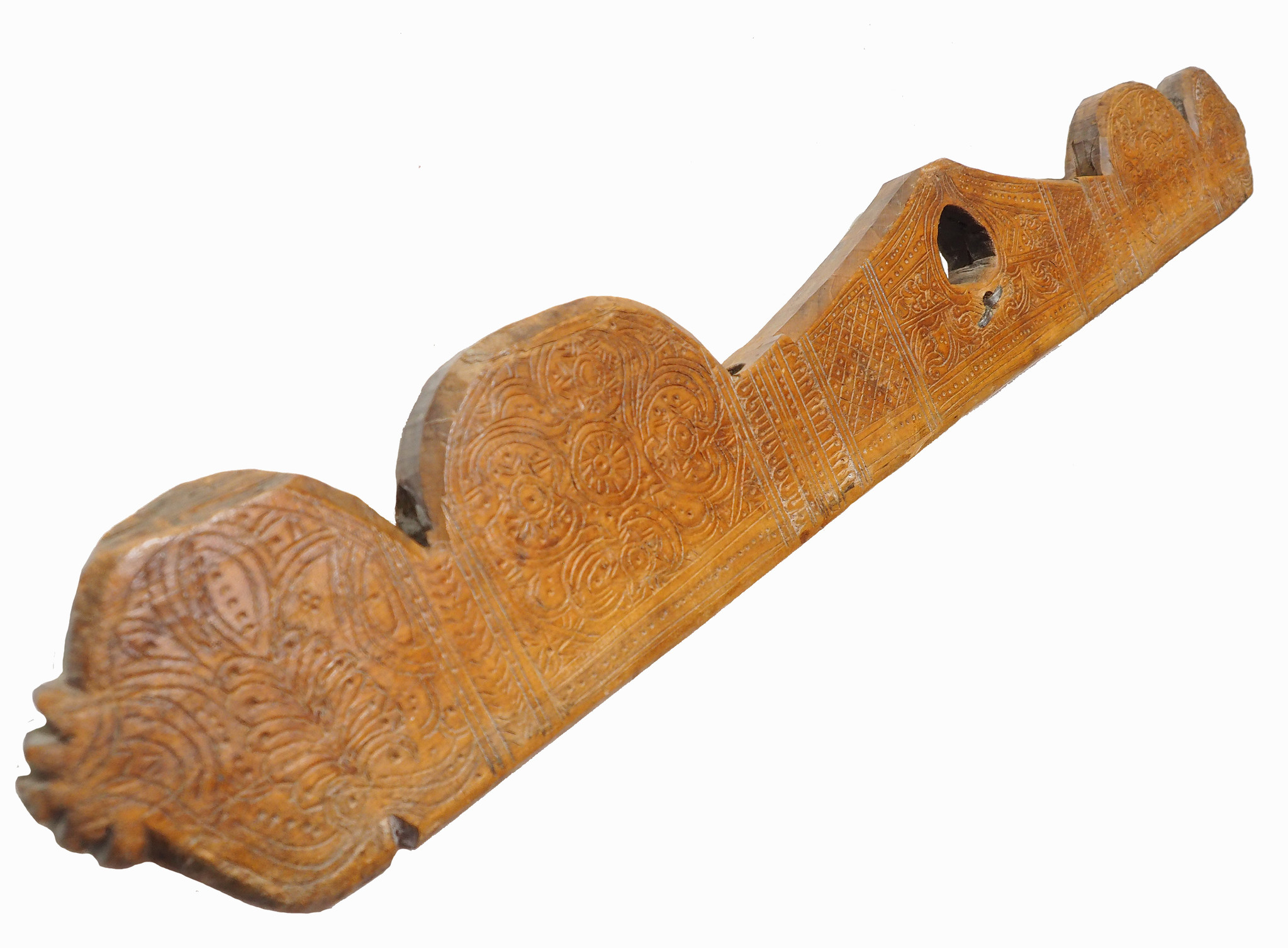 Antique wooden Yoke Joch Nuristan Afghanistan  Swat-Valley pakistan No:ULM/A