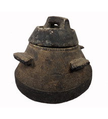 antique Islamic soapstone Large antique heavy tool gray stone cooking pot bowl vessel carved Artifact from Afghanistan  Nr:HH