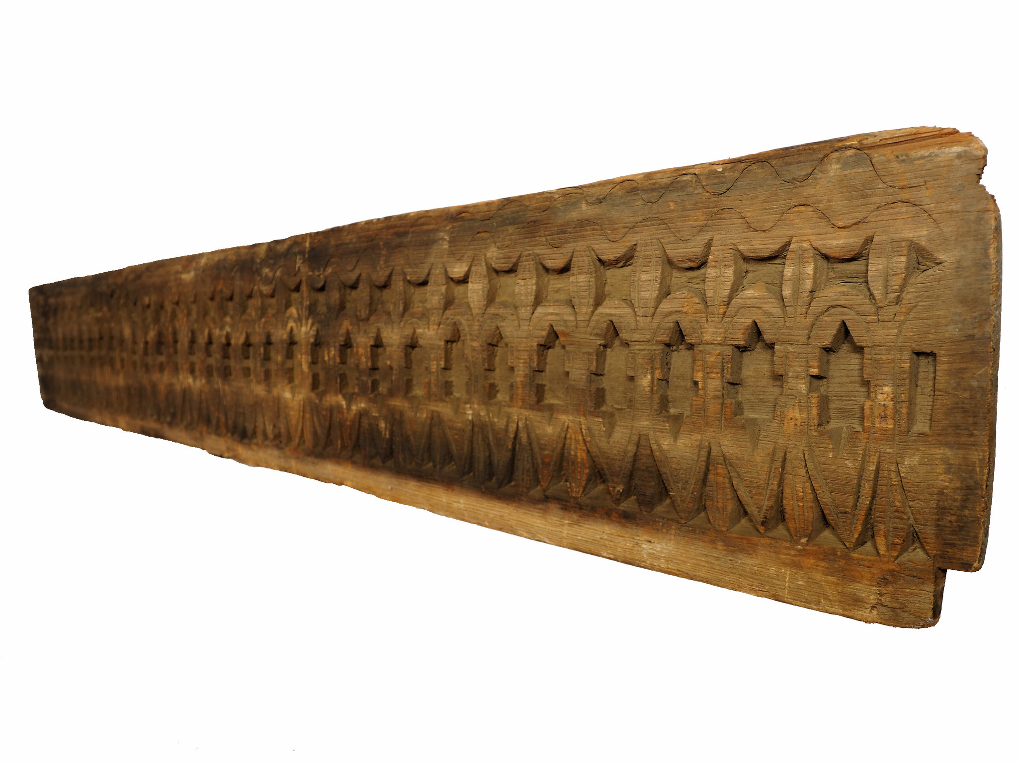 155 cm x 22 cm antik orient handgeschnitzte Massiv Holz Afghanistan Nuristan Panel Pakistan Swat-Valley 18/19 Jh. Nr:20/J