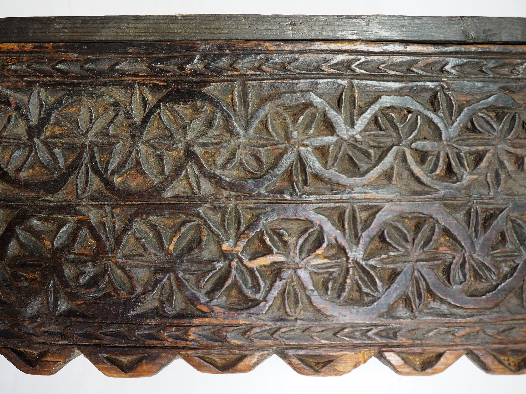 70 cm x 18 cm antik orient handgeschnitzte Massiv Holz Afghanistan Nuristan Panel Pakistan Swat-Valley 18/19 Jh. Nr:20/B