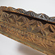 115 cm x 11 cm antik orient handgeschnitzte Massiv Holz Afghanistan Nuristan Panel Pakistan Swat-Valley 18/19 Jh. Nr:20/A