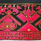 226x114 cm sehr seltener antike 19. Jahrhundert dekorative Seide bestickt Pulkari Schal Swat-Tal Pakistan 20/A