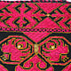 226x114 cm sehr seltener antike 19. Jahrhundert dekorative Seide bestickt Pulkari Schal Swat-Tal Pakistan 20/A