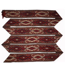 16 m x 35 cm  Rare  oriental turkmen Bukhara jemud hand Knotted nomadic kilim tent band  HH