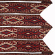 16 m x 35 cm  Rare  oriental turkmen Bukhara jemud hand Knotted nomadic kilim tent band  HH