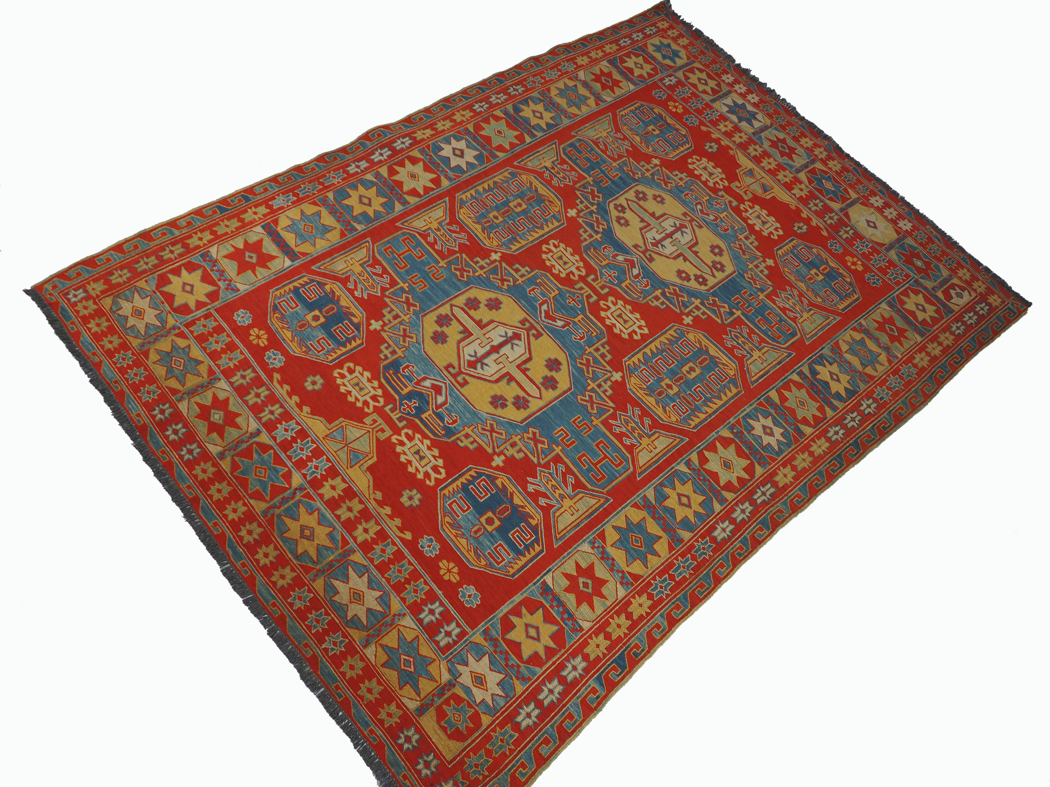 215x155 cm orient handgewebte kaukasisch Teppich Nomaden sumakh kelim Nr-WL/K