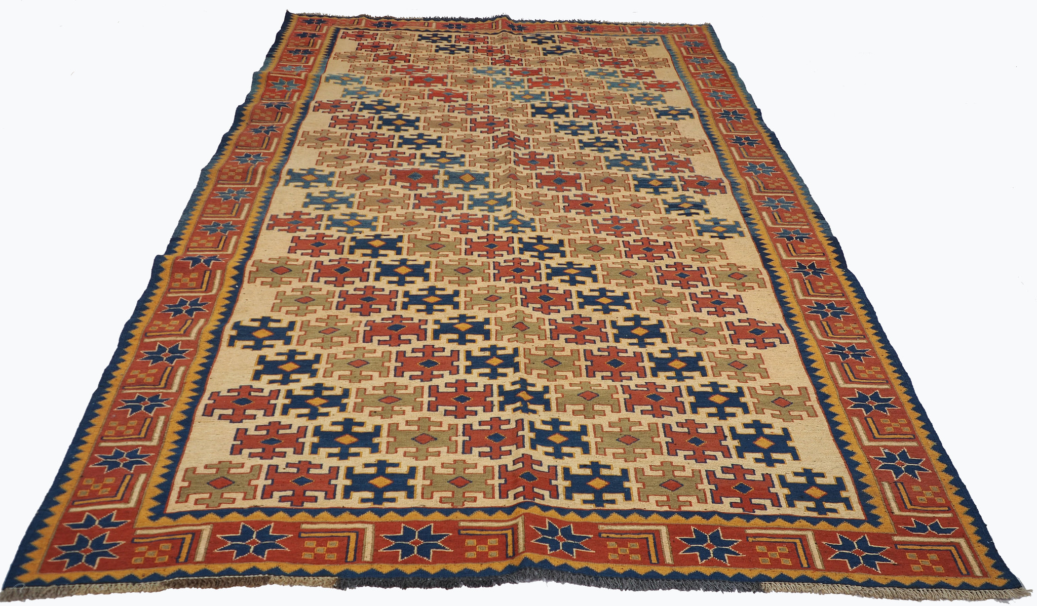 210x147 cm Caucasian Soumak Kilim Rug WL/N