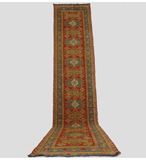 350x80 cm  (11,4 x 2,6 ft )  tribal Nomadic Caucasian Soumak sumakh  Vintage Kilim rug  runner carpet stair carpet corridor Hallway No-WL/P