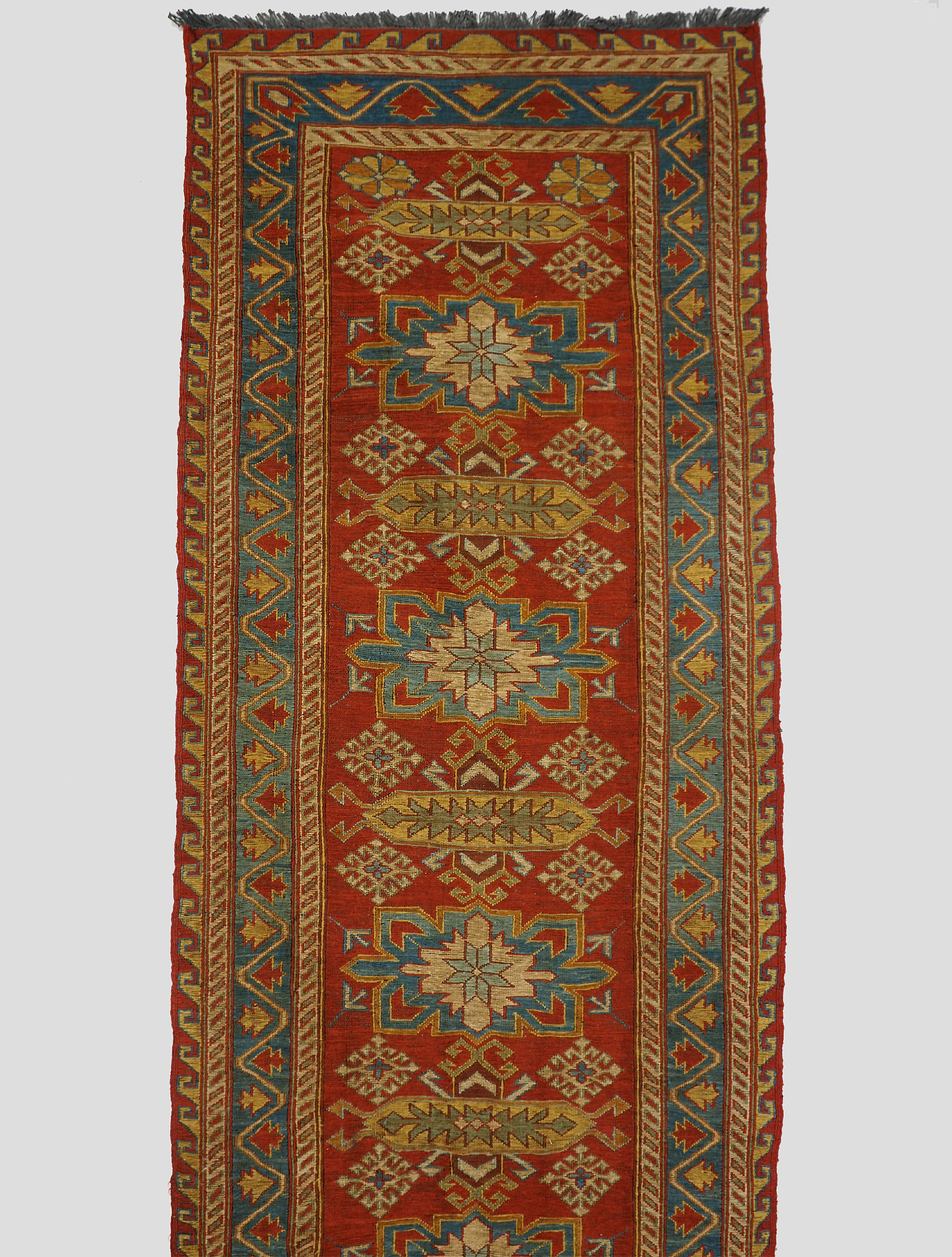 350x80 cm  (11,4 x 2,6 ft )  tribal Nomadic Caucasian Soumak sumakh  Vintage Kilim rug  runner carpet stair carpet corridor Hallway No-WL/P