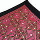 225x225 cm silk embroidered Bed coverlet bedspread sofa cover Swat Valley  pink