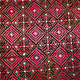 225x225 cm silk embroidered Bed coverlet bedspread sofa cover Swat Valley  pink