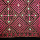 225x225 cm silk embroidered Bed coverlet bedspread sofa cover Swat Valley  pink
