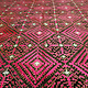 225x225 cm silk embroidered Bed coverlet bedspread sofa cover Swat Valley  pink