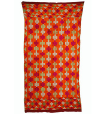 260 x135 cm sehr seltener antike 19. Jahrhundert seiden Pulkari Stickerei Schal Die traditionelle Stickerei von Punjab, Indien 20/A