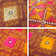 The Traditional Embroidery of Punjab India antique embroidered Pulkari shawl 19 cent. 20/B