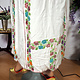 antique hand embroidered bedouin palestinian Ethnic thoub tunic dress No-16