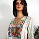 antique hand embroidered bedouin palestinian Ethnic thoub tunic dress No-16