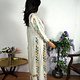 antique hand embroidered bedouin palestinian Ethnic thoub tunic dress No-16