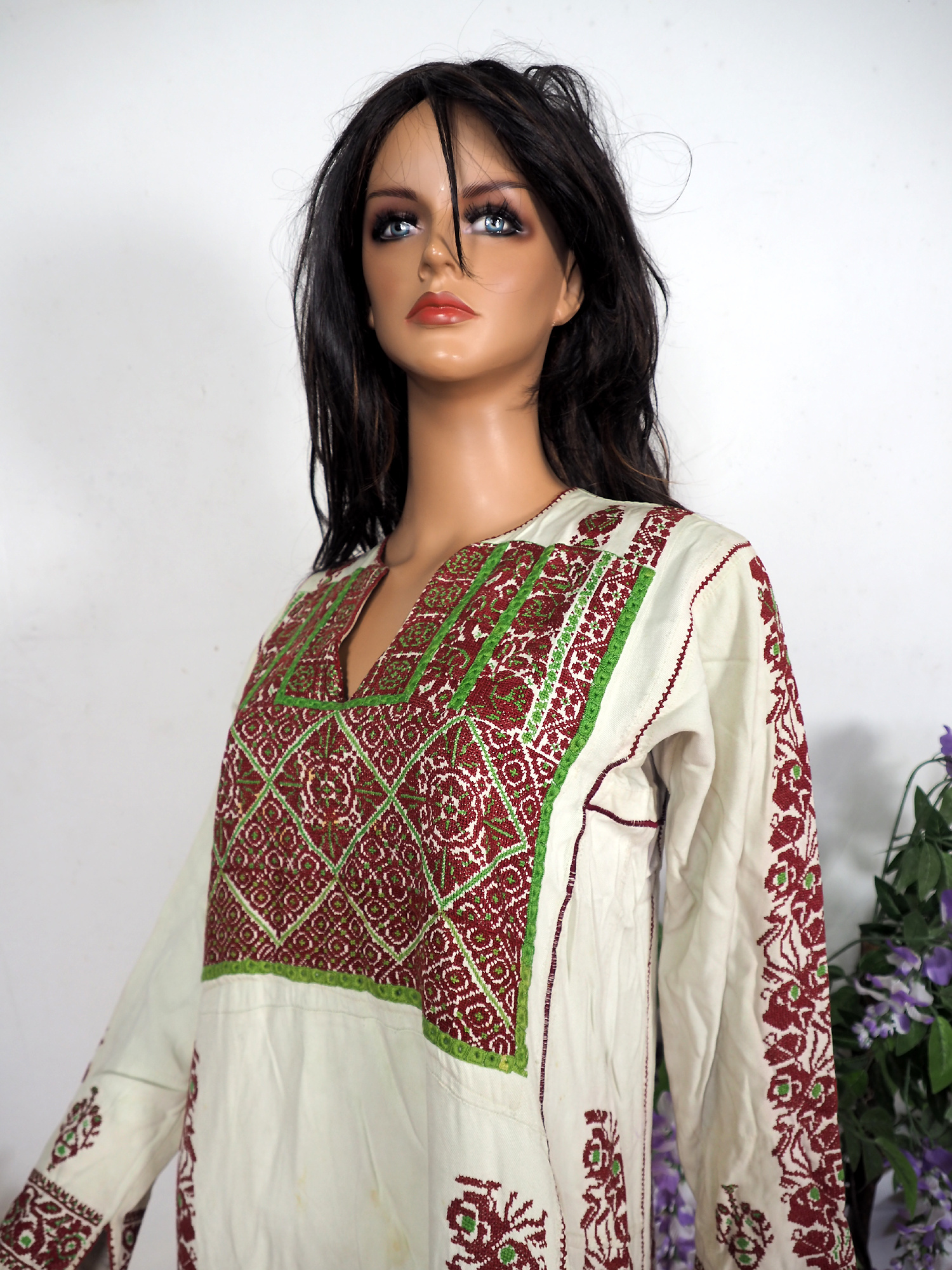 Palestinian girls embroidered ethnic dress No:13