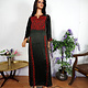 antique hand embroidered bedouin palestinian Ethnic thoub tunic dress No-4