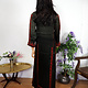 antique hand embroidered bedouin palestinian Ethnic thoub tunic dress No-4