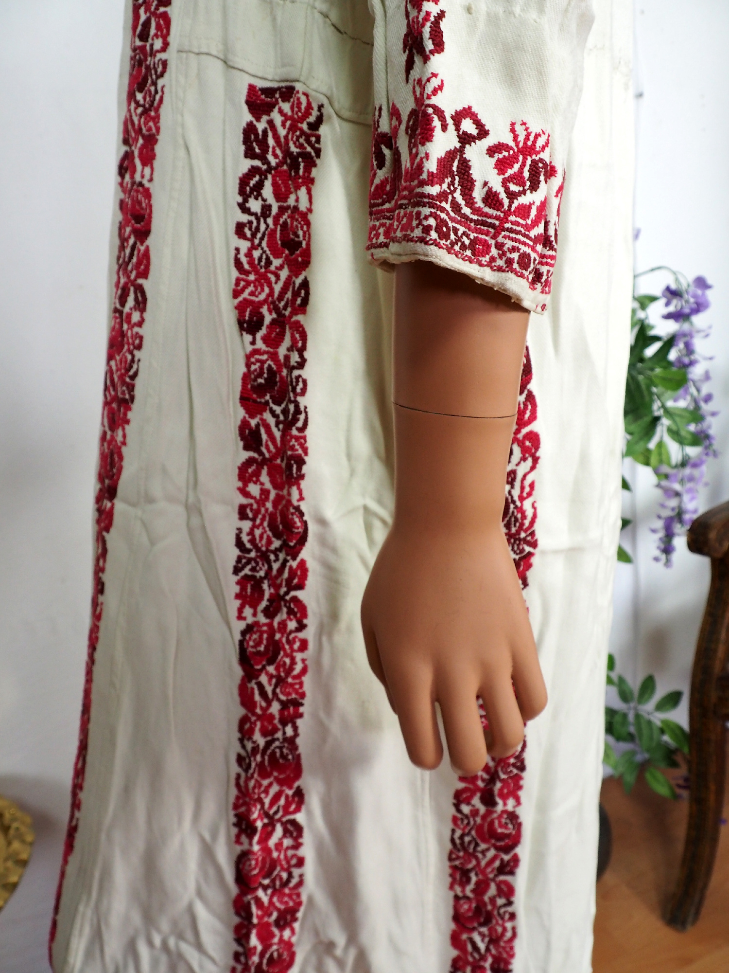 Palestinian girls embroidered ethnic dress No:6