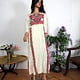 antique hand embroidered bedouin palestinian Ethnic thoub tunic dress No-6