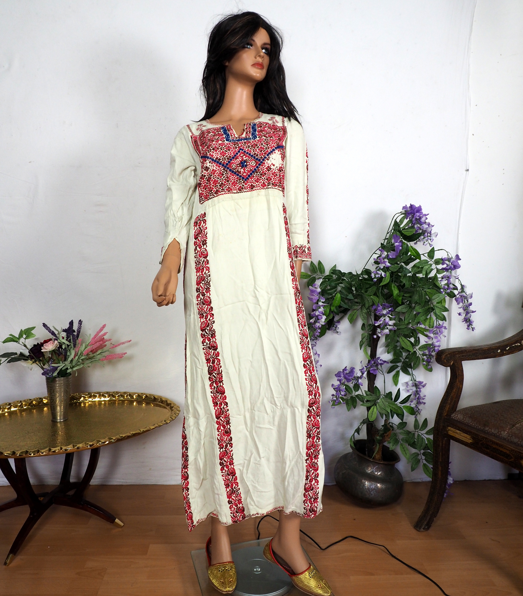 Palestinian girls embroidered ethnic dress No:6